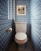 дизайн туалета обоями фото