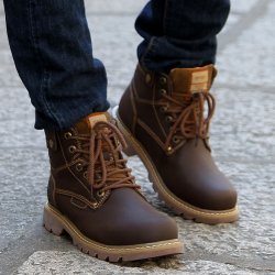 Модные зимние мужские ботинки